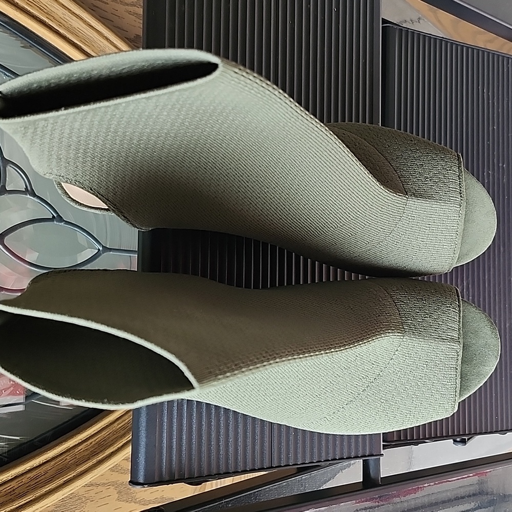 Aldo Sage Green Heeled Boots